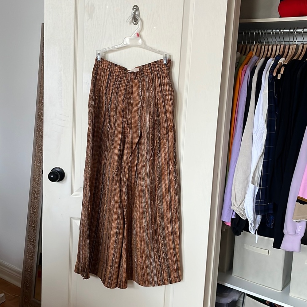 3/$30 EUC H&M animal print like flowy pants in size US 4 - Picture 1 of 5